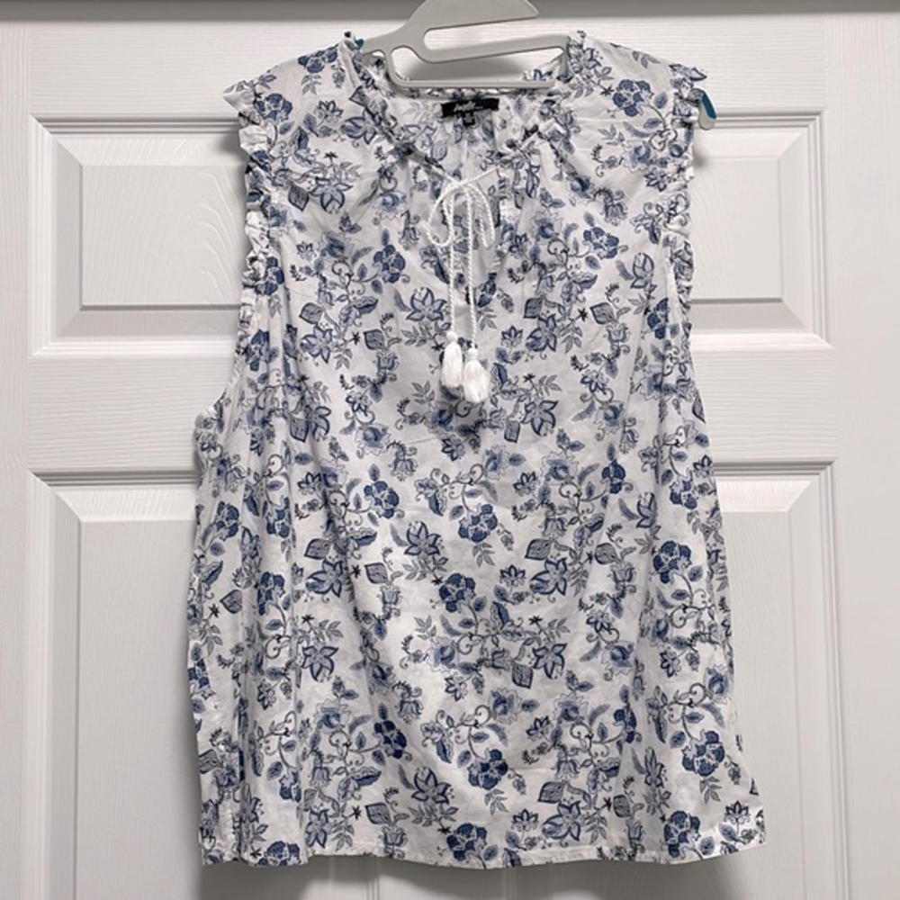 Women's Angels Blue Sleeveless Lightweight Top Blouse -Various Sizes